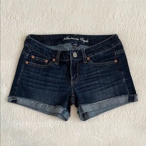 American Eagle Outfitters Women's Deep Indigo Jean Shorts